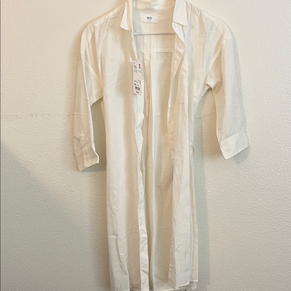 Uniqlo Off-White Linen Shirt